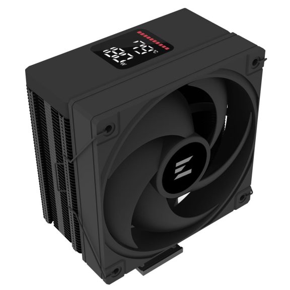 Zalman CNPS9X ECO DS CPU-hűtő kijelzős felső fedlappal és 120 mm-es PWM ventilátorral.