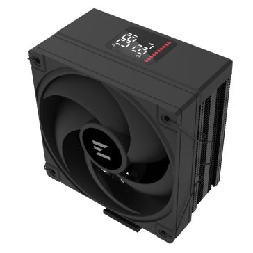 Zalman CNPS9X ECO DS CPU-hűtő kijelzős felső fedlappal és 120 mm-es PWM ventilátorral.