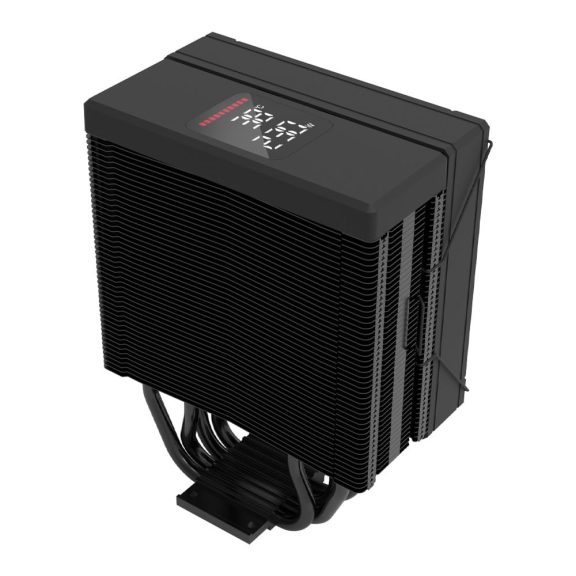 Zalman CNPS9X ECO DS CPU-hűtő kijelzős felső fedlappal és 120 mm-es PWM ventilátorral.
