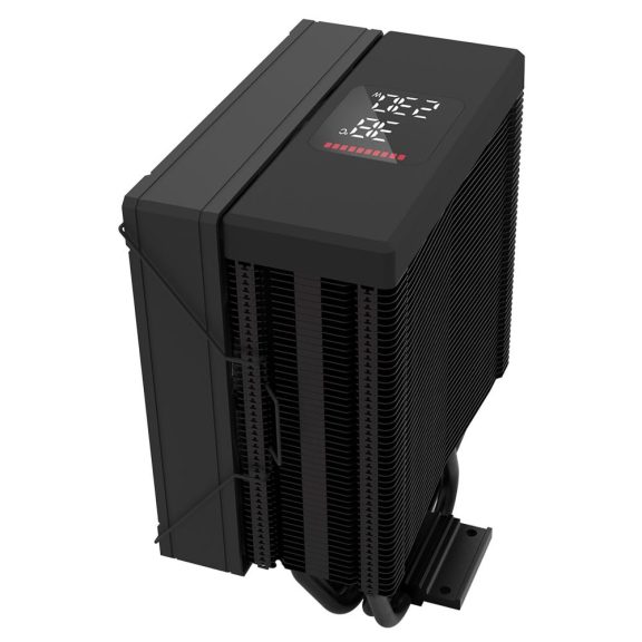 Zalman CNPS9X ECO DS CPU-hűtő kijelzős felső fedlappal és 120 mm-es PWM ventilátorral.
