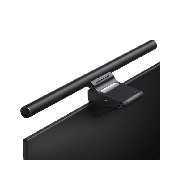 Baseus i-Wok 2 monitorlámpa, fekete színben, állítható fényerővel és színhőmérséklettel, DGIW000101 modellszám.  