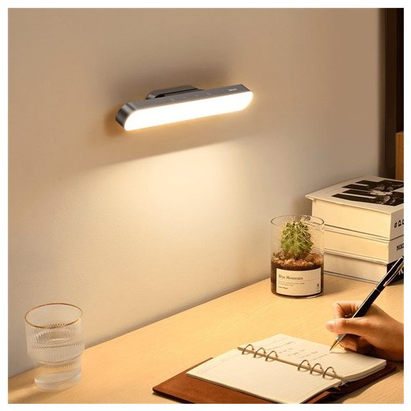 Baseus Magnetic Desk Lamp vezeték nélküli multifunkcionális lámpa, szürke