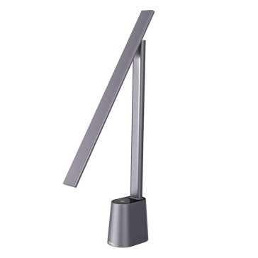 Baseus Smart Eye DGZG-0G fehér, összecsukható és újratölthető asztali lámpa automatikus fényerőszabályzással.