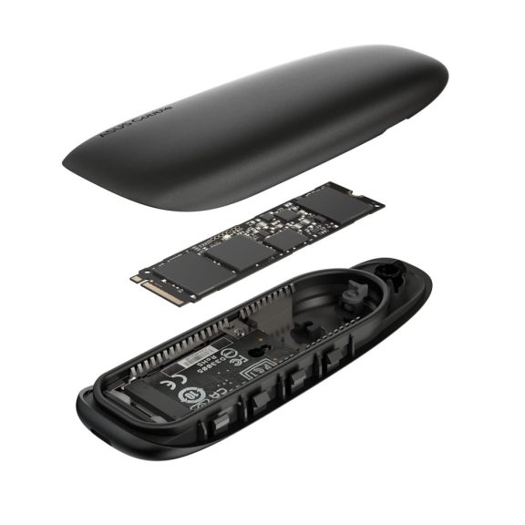 ASUS Cobble SSD Enclosure fekete alumínium külső SSD ház USB 3.2 Gen 2x1 csatlakozóval és IP55 védelemmel