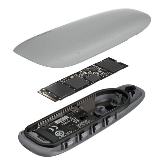 Asus Cobble SSD Enclosure M.2 NVMe külső SSD ház, USB 3.2 Gen 2x1, IP55, szürke
