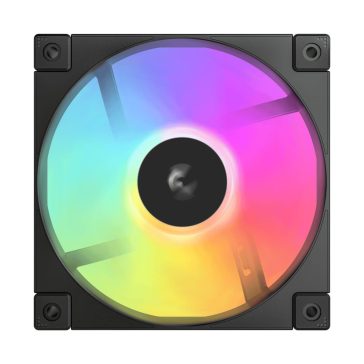 DeepCool FD12 ARGB 120mm PWM házventilátor fekete színben, Gen 2 ARGB világítással
