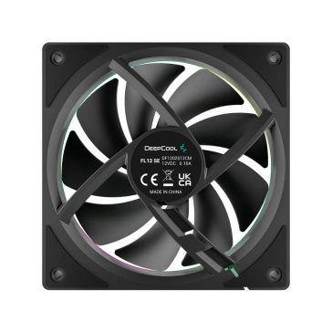 Deepcool FL12 SE ventilátor, 120 mm, PWM, ARGB, fekete