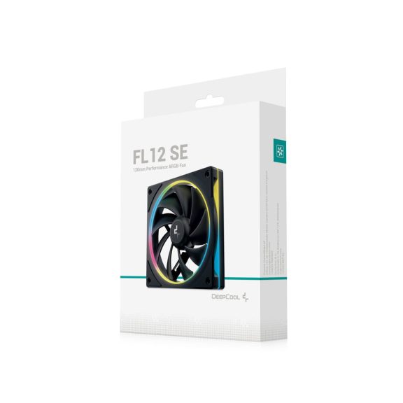 Deepcool FL12 SE ventilátor, 120 mm, PWM, ARGB, fekete