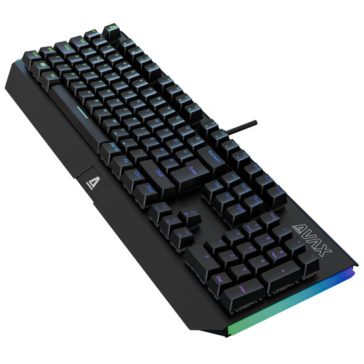   AVAX FS01 Full size mechanikus vezetékes alumínium billentyűzet Outemu piros switch, magyar kiosztás - Dobozsérült