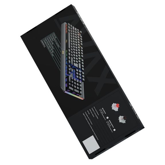 AVAX FS01 Full size mechanikus vezetékes alumínium billentyűzet Outemu piros switch