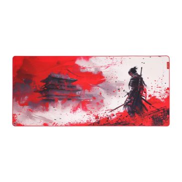 Monka Zowa XL G63 gamer egérpad samuraj dizájnnal, vízlepergető ZOWA textilfelülettel és csúszásmentes gumialappal.
