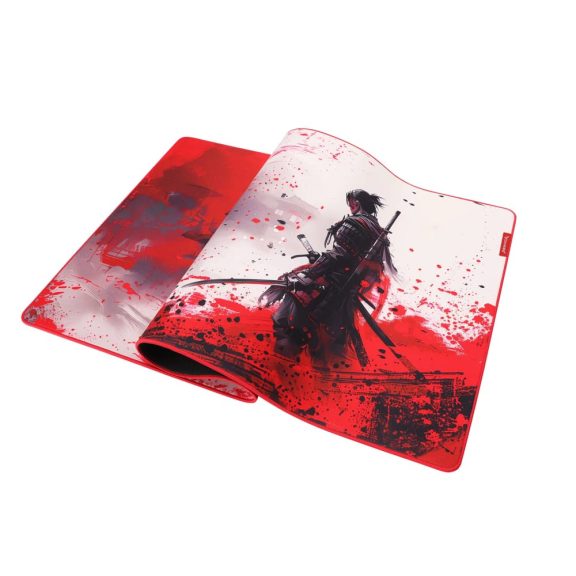 Monka Zowa XL G63 gamer egérpad samuraj dizájnnal, vízlepergető ZOWA textilfelülettel és csúszásmentes gumialappal.