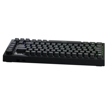 AVAX GM02 75% gasket RGB mechanikus billentyűzet Outemu barna kapcsolókkal, magyar kiosztással.