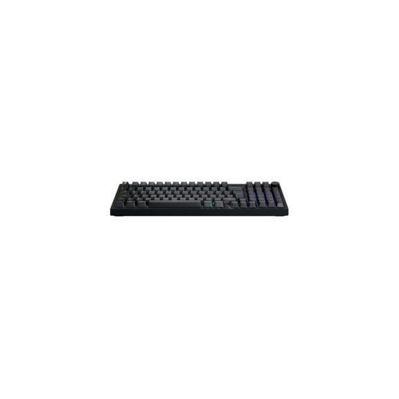 AVAX GM03 98% gasket RGB mechanikus billentyűzet Outemu barna kapcsolókkal, magyar kiosztással, fekete színben.