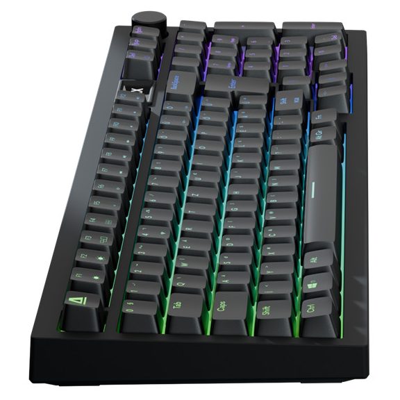 AVAX GM03 98% Gasket RGB mechanikus vezetékes billentyűzet Outemu piros switch