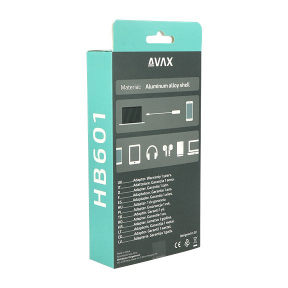 AVAX HB601 CONNECT+ Type C - 4xUSB 3.0 HUB