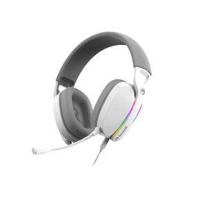 Marvo Pulz 70S fehér RGB gamer headset 7.1 surround hangzással és levehető mikrofonnal