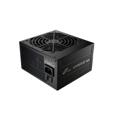 FSP Hyper 80+ Pro 450W tápegység 80 Plus Bronze tanúsítvánnyal és halk 120 mm-es ventilátorral.  