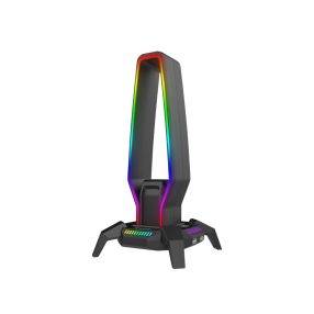 Marvo Kobe 30 RGB headsettartó és USB hub fekete színben