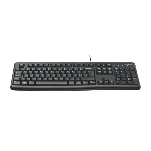 Logitech Keyboard K120 vezetékes billentyűzet, gravírozott magyar kiosztás, USB, OEM, fekete - 920-002640