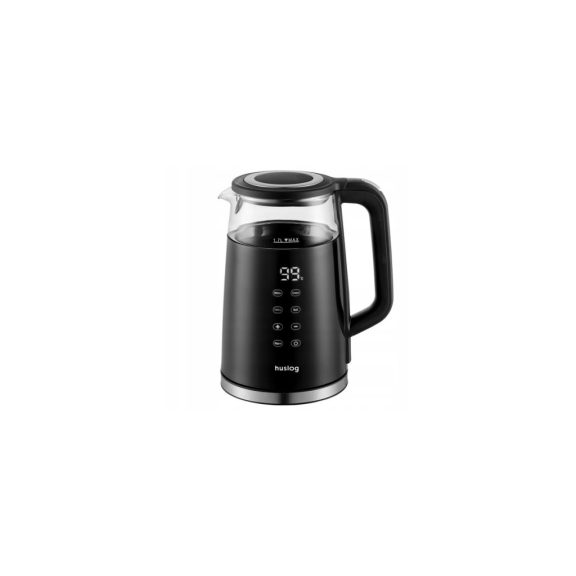 Huslog AK-0832 elektromos vízforraló, érintőpaneles, 1.7L, 2200W, fekete
