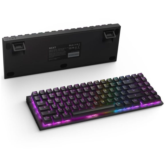 NZXT Function 2 MiniTKL fekete vezetékes optikai gaming billentyűzet UK kiosztással