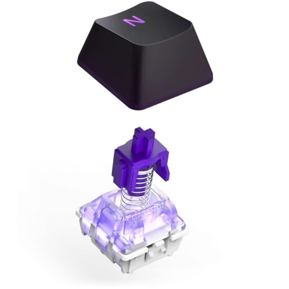NZXT Function 2 MiniTKL fekete vezetékes optikai gaming billentyűzet UK kiosztással