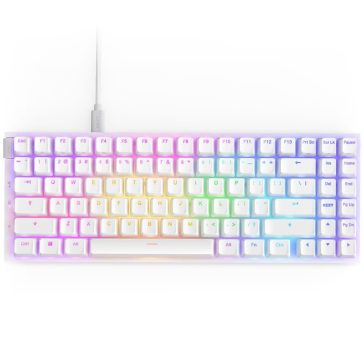 NZXT Function 2 MiniTKL fehér vezetékes optikai gaming billentyűzet UK kiosztással
