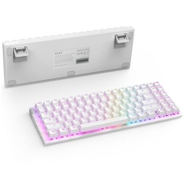 NZXT Function 2 MiniTKL fehér vezetékes optikai gaming billentyűzet UK kiosztással