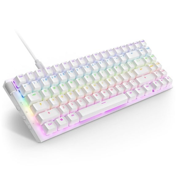 NZXT Function 2 MiniTKL fehér vezetékes optikai gaming billentyűzet UK kiosztással