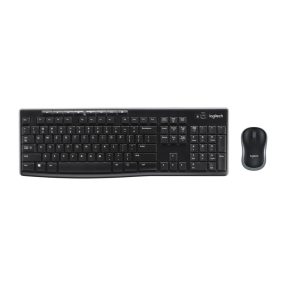 Logitech MK270 vezetéknélküli billentyűzet és egér fekete színben.