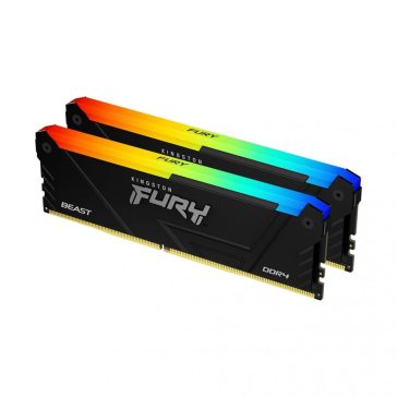   Kingston FURY Beast DDR4-3200 asztali memória, 16GB (2x8GB kit), CL16, fekete - KF432C16BB2AK2/16