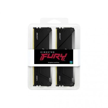   Kingston FURY Beast DDR4-3200 asztali memória, 16GB (2x8GB kit), CL16, fekete - KF432C16BB2AK2/16