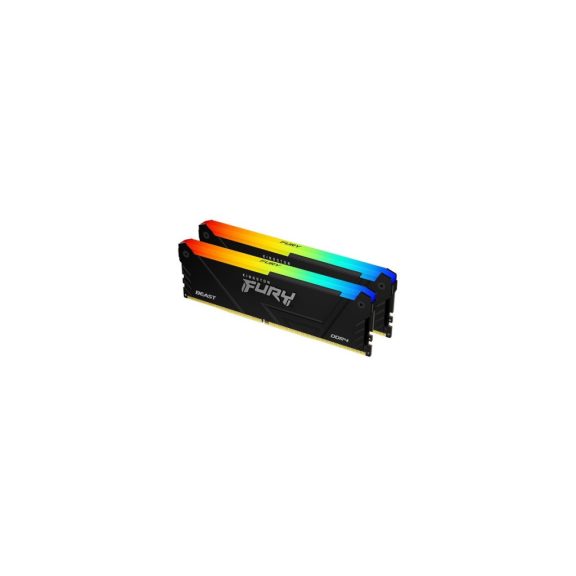 Kingston FURY Beast DDR4-3200 asztali memória, 16GB (2x8GB kit), CL16, fekete - KF432C16BB2AK2/16