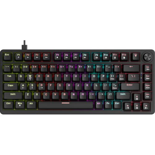 MARVO Arma 82 mechanikus gaming vezetékes billentyűzet, fekete, US kiosztás, TNT Peach linear kapcsolók