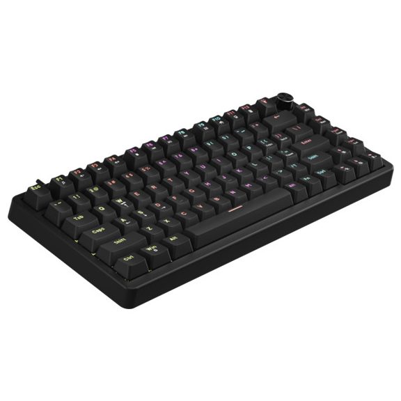 MARVO Arma 82 mechanikus gaming vezetékes billentyűzet, fekete, US kiosztás, TNT Peach linear kapcsolók