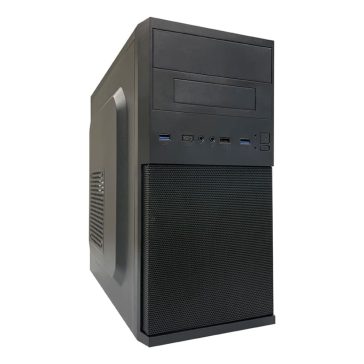 Lc-power 2004MB-V3 Micro-ATX számítógépház fekete színben.