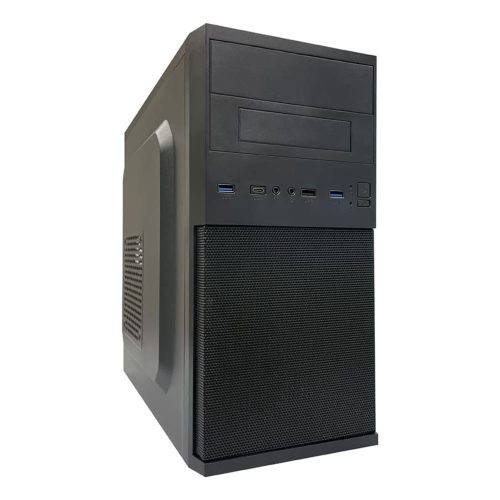 Lc-power 2004MB-V3 Micro-ATX számítógépház fekete színben.