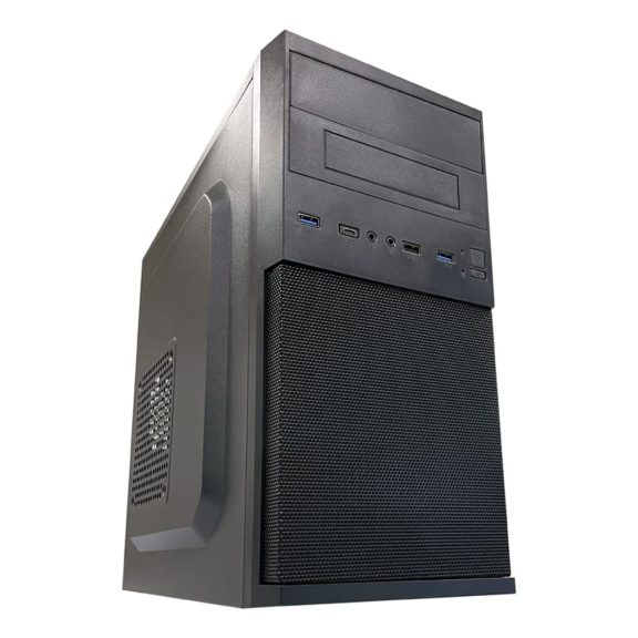 Lc-power 2004MB-V3 Micro-ATX számítógépház fekete színben.