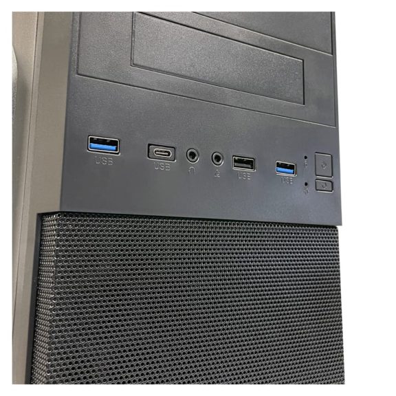 Lc-power 2004MB-V3 Micro-ATX számítógépház fekete színben.