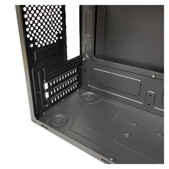 Lc-power 2004MB-V3 Micro-ATX számítógépház fekete színben.