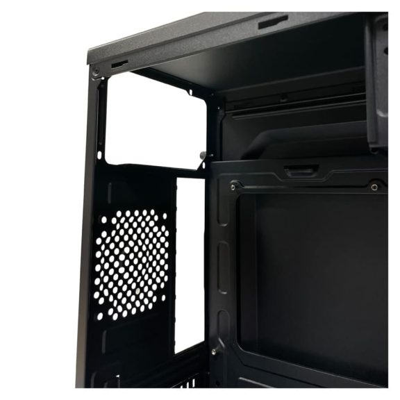Lc-power 2004MB-V3 Micro-ATX számítógépház fekete színben.