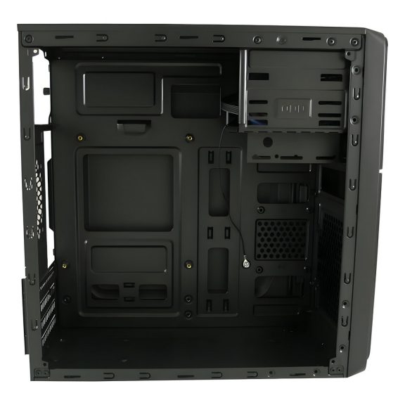 LC-Power 2015MB microATX minitorony ház fekete színben, bővítőportokkal