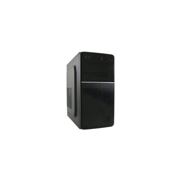 LC-Power 2015MB microATX minitorony ház fekete színben, bővítőportokkal