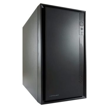 LC-Power 2016MB fekete microATX minitorony ház több ventilátorhellyel