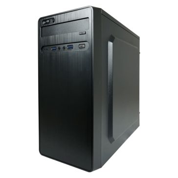 LC-Power 2017MB fekete microATX minitorony számítógépház USB-C csatlakozóval