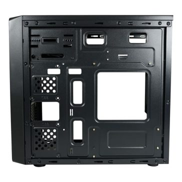 LC-Power 2017MB fekete microATX minitorony számítógépház USB-C csatlakozóval