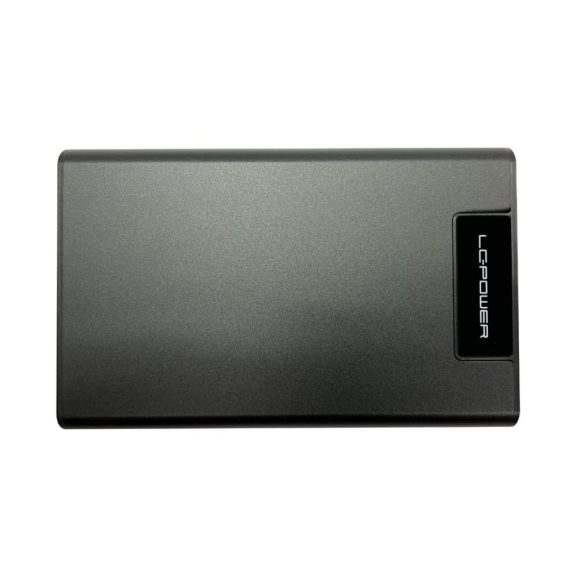 LC-Power LC-25U3-C4 alumínium külső ház 2,5″ SATA HDD/SSD-hez, fekete színben