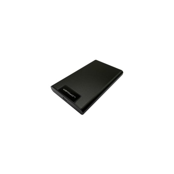 LC-Power LC-25U3-C4 alumínium külső ház 2,5″ SATA HDD/SSD-hez, fekete színben