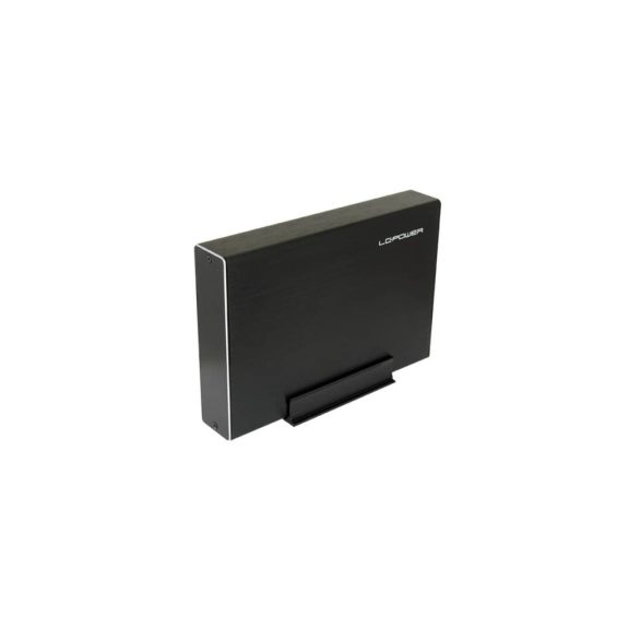 LC-Power LC-35U3-Becrux-C1 3.5” külső merevlemez ház, USB 3.2 Type-C, fekete alumínium kivitelben.